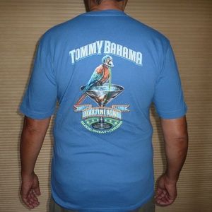 tommy bahama martini bowl tee shirt med
